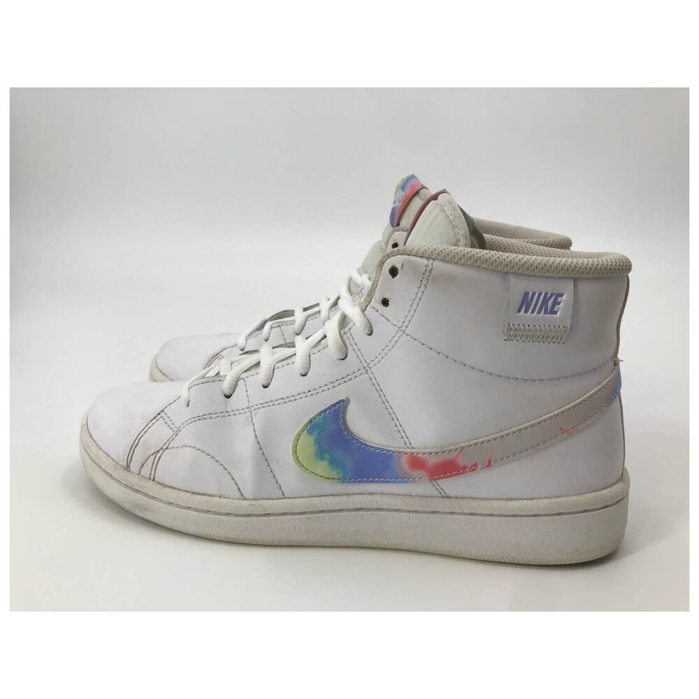 Nike Court Royal 2 White Tie Dye Mid Sneaker Womens 8